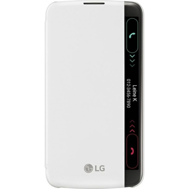 LG Atveramie maciņi LG  K10 Quick Window Case CFV-150 white