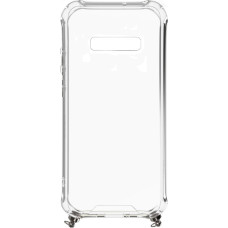 Evelatus Aizmugurējais vāciņš Evelatus Samsung Galaxy S10 Silicone Transparent with Necklace TPU Strap Space Gray