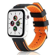 Beline Siksniņa Beline  Beline pasek Apple Watch Solid Silicone 38/40/41mm pomarańczowo-czarny orange/black