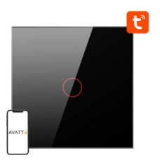 Avatto Viedierīce Avatto  Smart Light Switch ZigBee Avatto ZTS02-EU-B1 1 Way TUYA (black)