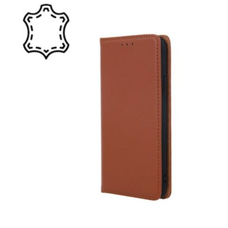 Ilike Aizmugurējais vāciņš iLike Samsung Galaxy A13 5G / A04S Leather Smart Pro Brown