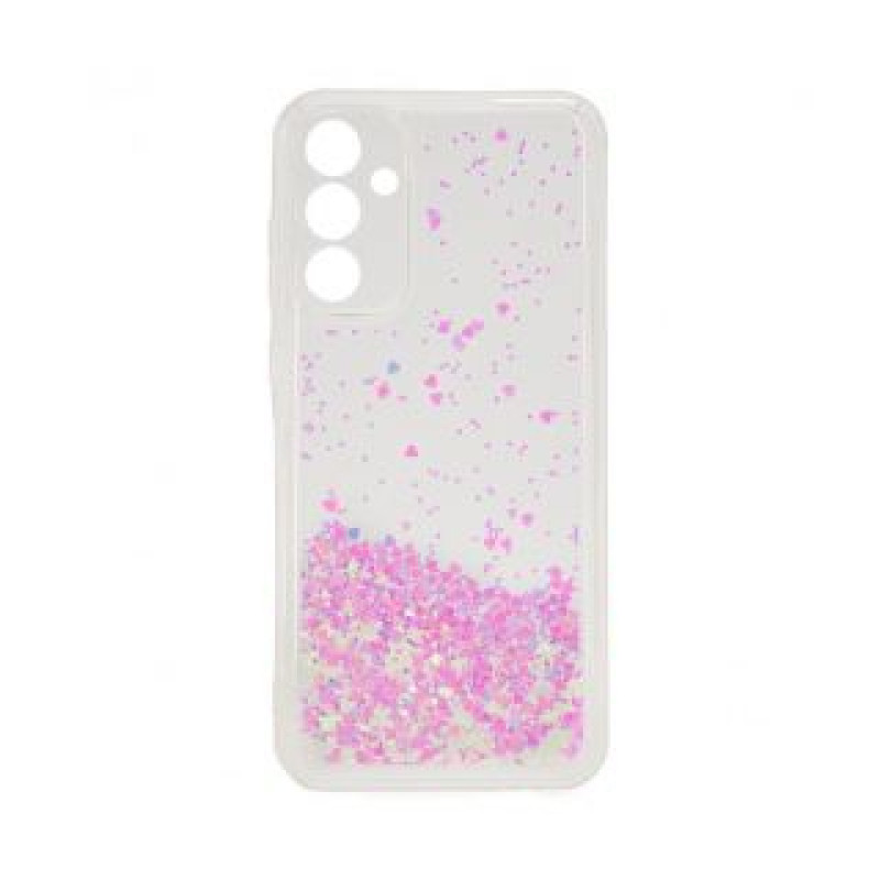 Ilike Aizmugurējais vāciņš iLike Samsung Galaxy A35 Silicone Case Water Glitter Light Pink