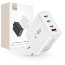 Tech-Protect Adapteris Tech-Protect  Tech-Protect NC100W-GAN charger GaN 3x USB-C PD 100W / USB-A QC 3.0 - white