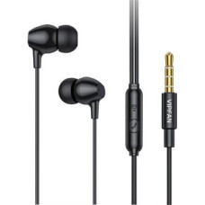 Vipfan Vadu austiņas Vipfan  Wired in-ear headphones VFAN M16, 3.5mm jack, 1m (black)