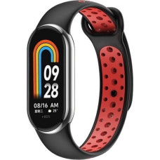 Beline Siksniņa Beline  Beline pasek Mi Band 8 design czarno-czerwony /black-red