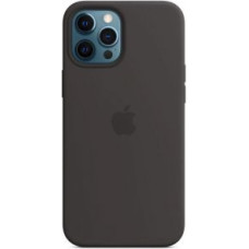 Apple Aizmugurējais vāciņš Apple - MHLG3ZE/A Apple Silicone Magsafe Cover for  iPhone 12 Pro Max Black