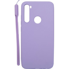 Evelatus Aizmugurējais vāciņš Evelatus Xiaomi Xiaomi Redmi Note 8 / Redmi Note 8 2021 Soft Touch Silicone Case with Strap Purple