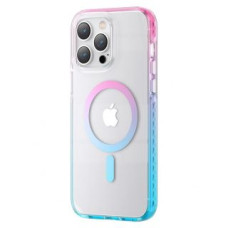 Kingxbar Aizmugurējais vāciņš Kingxbar  Kingxbar PQY Ice Crystal Series magnetic case for iPhone 14 Pro MagSafe pink and blue