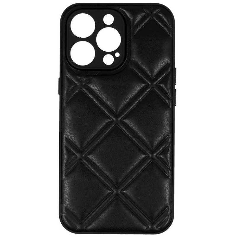 Ilike Aizmugurējais vāciņš iLike Samsung GALAXY A14 4G LEATHER 3D CASE Black