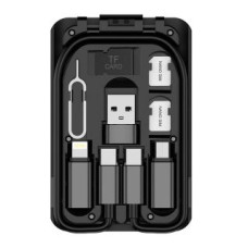 Budi Kabelis Budi  Multi-functional box for phones Budi 515C, 6 types cables (black)