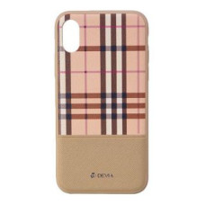 Devia Aizmugurējais vāciņš Devia Apple iPhone X Lattice case Brown