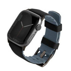 Uniq Siksniņa UNIQ  UNIQ pasek Linus Apple Watch Series 1/2/3/4/5/6/7/8/9/SE/SE2 38/40/41mm. Airosoft Silicone czarny/midnight black