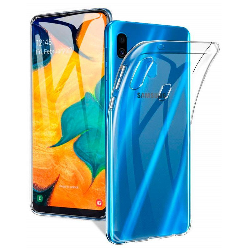 Evelatus Aizmugurējais vāciņš Evelatus Samsung A20 Silicon Case Transparent