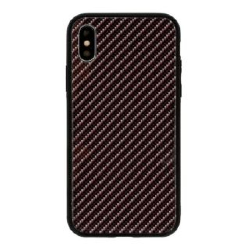 Greengo Aizmugurējais vāciņš GreenGo Apple iPhone  XS MAX Carbon Glass Case Black