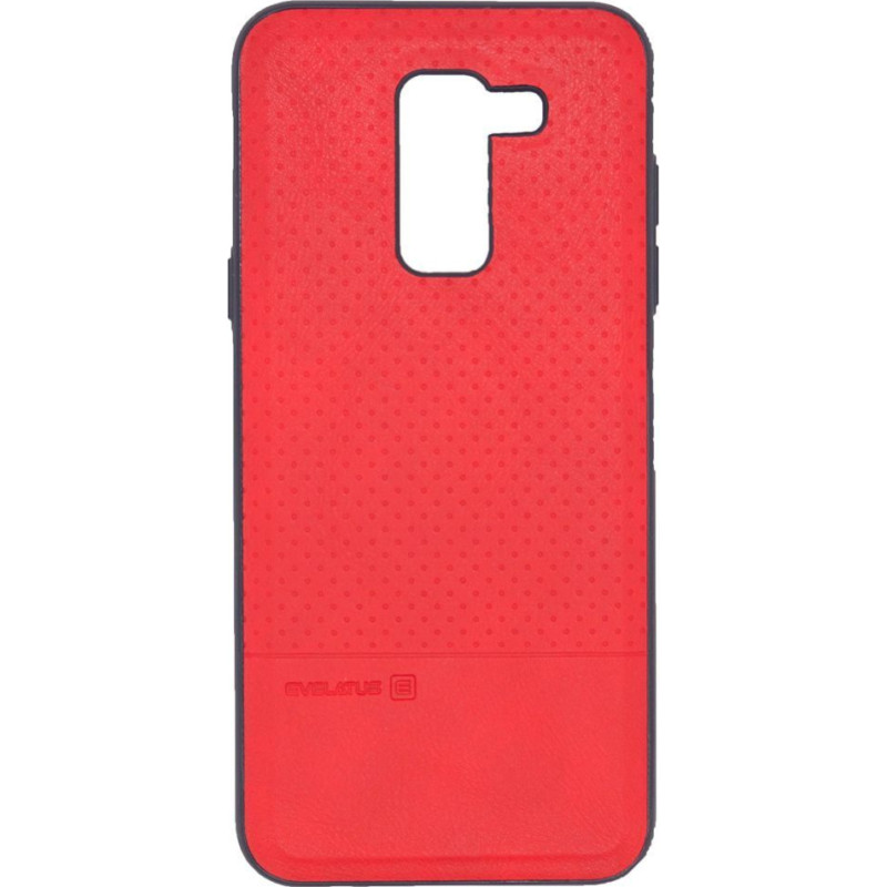 Evelatus Aizmugurējais vāciņš Evelatus Samsung Galaxy A6 Plus 2018 TPU case 1 with metal plate (possible to use with magnet car holder) Red