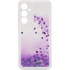 Ilike Aizmugurējais vāciņš iLike Samsung Galaxy A35 Silicone Case Water Glitter Purple