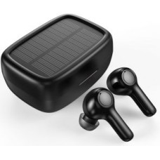 Choetech Vadu skaļruņi Choetech  Choetech TWS wireless headphones with solar panel black (BH-T09)