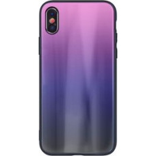 Ilike Aizmugurējais vāciņš iLike Apple iPhone XR Aurora Glass case Pink-Black