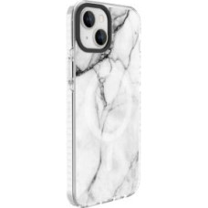 Evelatus Aizmugurējais vāciņš Evelatus Apple iPhone 15 Plus PC+TPU With MagSafe Customized Print Marble White