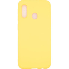 Evelatus Aizmugurējais vāciņš Evelatus Samsung A20e Soft Touch Silicone Case with Strap Yellow