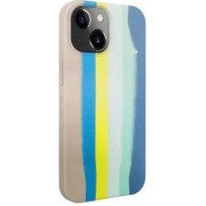 Evelatus Aizmugurējais vāciņš Evelatus Apple iPhone 15 Plus Silicone case Multi-Colored Blue Pink