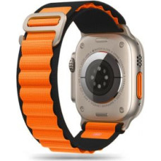 Tech-Protect Siksniņa Tech-Protect  Tech-Protect Nylon Pro Strap for Apple Watch 4 / 5 / 6 / 7 / 8 / 9 / SE / Ultra 1 / 2 (42/44/45/49 mm) - Black & Orange