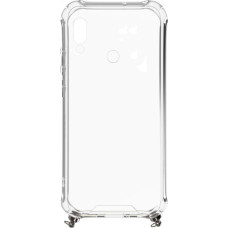 Evelatus Aizmugurējais vāciņš Evelatus Xiaomi Redmi 7 Silicone Transparent with Necklace TPU Strap Silver