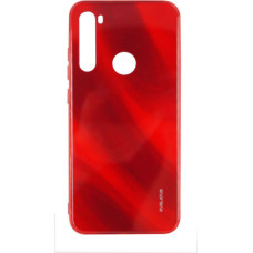 Evelatus Aizmugurējais vāciņš Evelatus Xiaomi Xiaomi Redmi Note 8 / Redmi Note 8 2021 Water Ripple Full Color Electroplating Tempered Glass Case Red