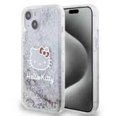 Hello Kitty Aizmugurējais vāciņš Hello Kitty - Hello Kitty Liquid Glitter Electroplating Head Logo Case for iPhone 12/12 Pro Transparent