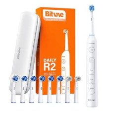 Bitvae Zobu birste Bitvae  Rotary toothbrush with tips set and travel case Bitvae R2 (white)