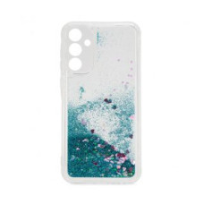 Ilike Aizmugurējais vāciņš iLike Samsung Galaxy A35 Silicone Case Water Glitter Blue