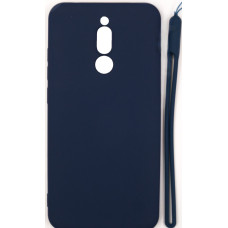 Evelatus Aizmugurējais vāciņš Evelatus Xiaomi Redmi 8 Soft Touch Silicone Case with Strap Dark Blue