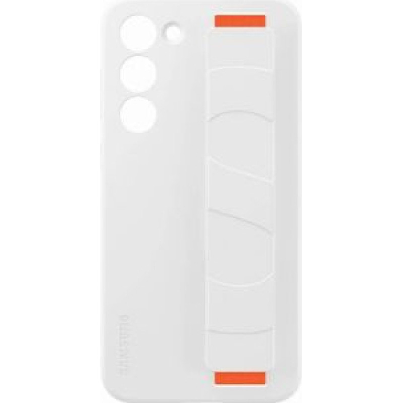 Samsung Aizmugurējais vāciņš Samsung - EF-GS916TWE Samsung Silicone Cover with Strap for Galaxy S23+ White