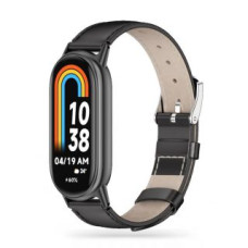 Tech-Protect Siksniņa Tech-Protect  Tech-Protect Leatherfit strap for Xiaomi Smart Band 8 / 8 NFC - black