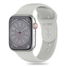 Tech-Protect Siksniņa Tech-Protect  Tech-Protect Silicone Strap for Apple Watch 4 / 5 / 6 / 7 / 8 / 9 / SE / Ultra 1 / 2 (42 / 44 / 45 / 49 mm) - Light Gray