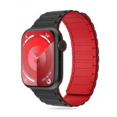 Tech-Protect Siksniņa Tech-Protect  Tech-Protect IconBand Magnetic Strap for Apple Watch 4 / 5 / 6 / 7 / 8 / 9 / SE / Ultra 1 / 2 (42/44/45/49 mm) - Black/Red