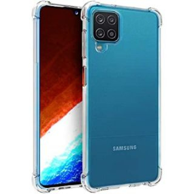 Evelatus Aizmugurējais vāciņš Evelatus Samsung Galaxy A12 / M12 Military Shockproof Silicone Case TPU Transparent