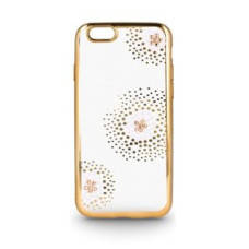 Beeyo Aizmugurējais vāciņš Beeyo Sony E5 Flower Dots TPU Gold