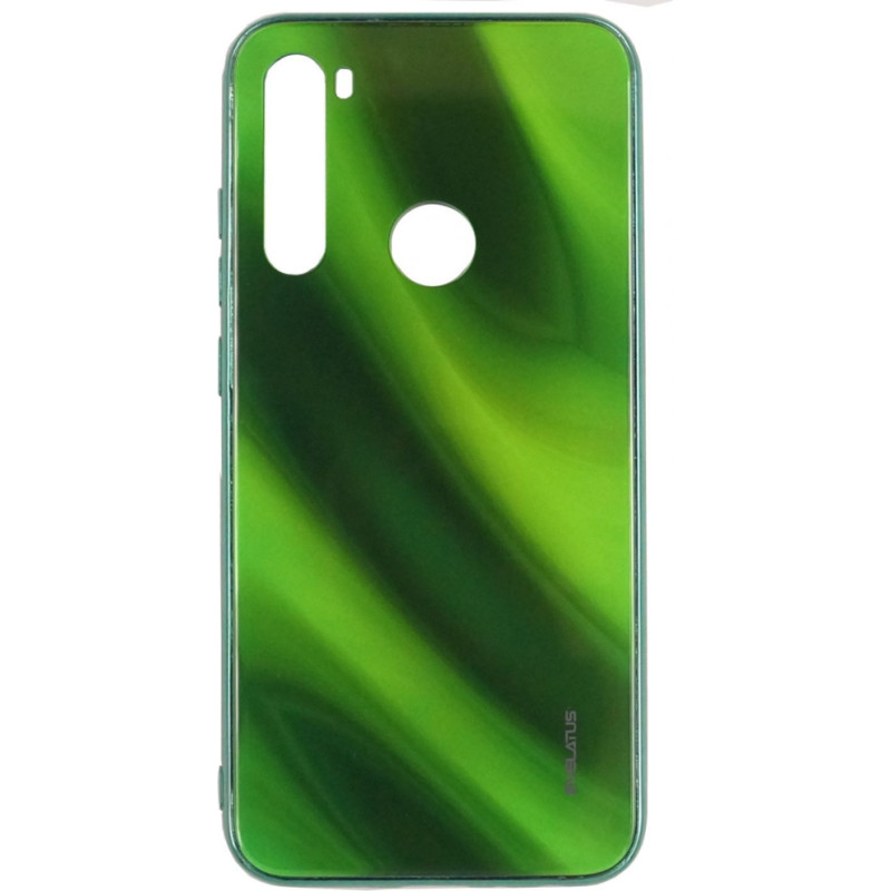 Evelatus Aizmugurējais vāciņš Evelatus Xiaomi Xiaomi Redmi Note 8 / Redmi Note 8 2021 Water Ripple Full Color Electroplating Tempered Glass Case Green