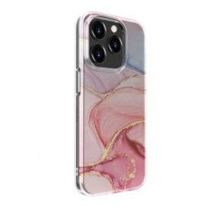 Evelatus Aizmugurējais vāciņš Evelatus Apple iPhone 15 Pro Max PC Customized Print Design Marble Pink