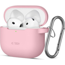 Tech-Protect Maciņš austiņām Tech-Protect Apple AIRPODS 4 DUSTY SILICONE HOOK Case Pink