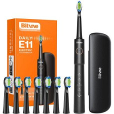 Bitvae Zobu birste Bitvae  Sonic toothbrush with tips set and travel case BV E11 (Black)