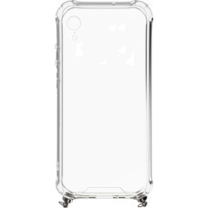 Evelatus Aizmugurējais vāciņš Evelatus Apple iPhone XR Silicone Transparent with Necklace TPU Strap Silver