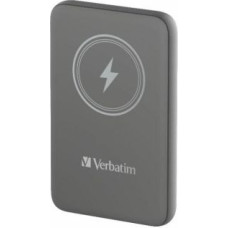 Verbatim Ārējais akumulators Verbatim  Verbatim Powerbank indukcyjny `n` Go 15W 10000mAh Wireless Magnetic szary/grey 32249