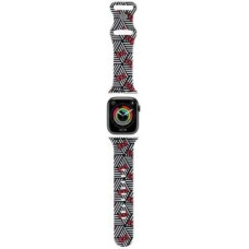 Hello Kitty Siksniņa Hello Kitty  Hello Kitty Silicone Bows&Stripes Strap for Apple Watch 38/40/41mm - Black