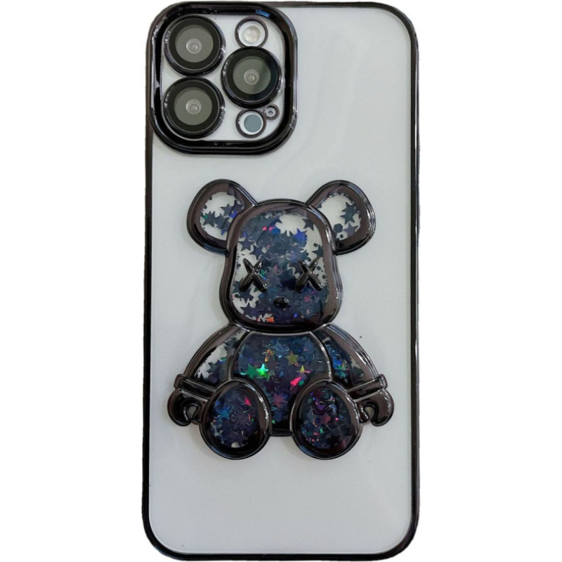 Ilike Aizmugurējais vāciņš iLike Apple iPhone 14 Pro Silicone Case Print Desire Bear Black