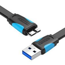 Vention Kabelis Vention  Flat USB 3.0 A to Micro-B cable Vention VAS-A12-B200 2m Black