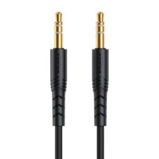 Vipfan Parveidotājs Vipfan  Mini jack 3.5mm AUX cable VFAN L04 1m, gold plated (black)