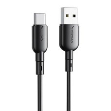 Vipfan Kabelis Vipfan  USB to USB-C cable VFAN Colorful X11, 3A, 1m (black)