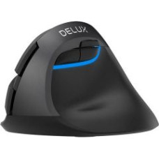 Delux Datora pele Delux  Wireless Vertical Mouse Delux M618Mini DB BT+2.4G 2400DPI (black)